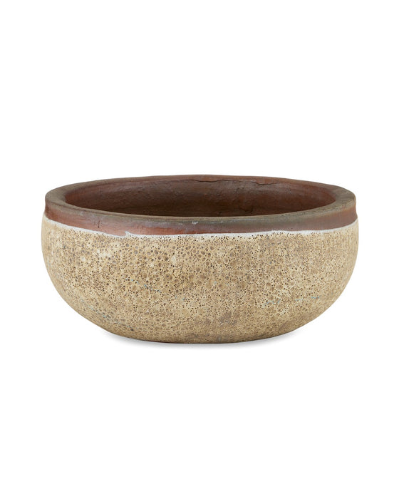Currey and Company 2200-0040 Planter, Reactive Cream