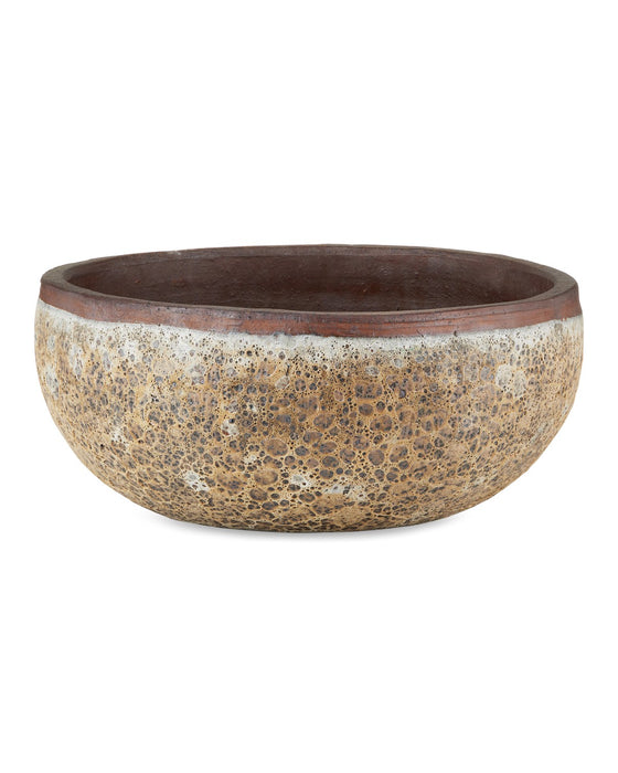 Currey and Company 2200-0041 Planter, Reactive Cream