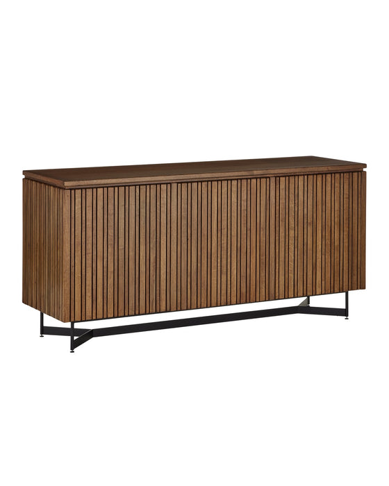 Currey and Company 3000-0276 Credenza, Morel Brown/Black