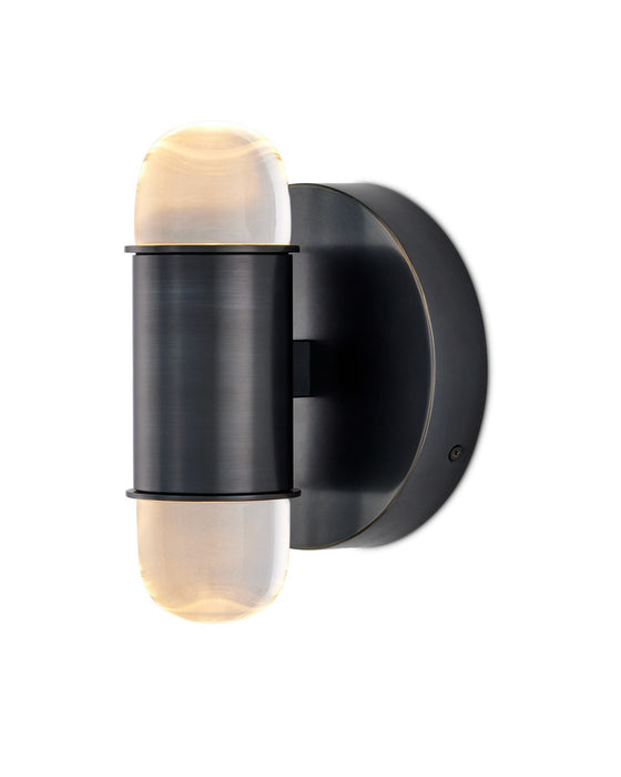 Currey and Company 5000-0243 LED Wall Sconce, Oil Rubbed Bronze/Clear