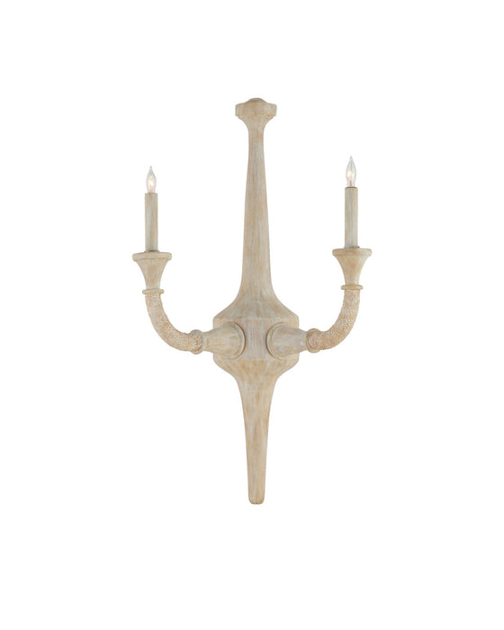 Currey and Company 5000-0246 Two Light Wall Sconce, Sandstone