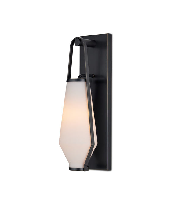 Currey and Company 5800-0051 One Light Wall Sconce, Oil Rubbed Bronze/Opaque