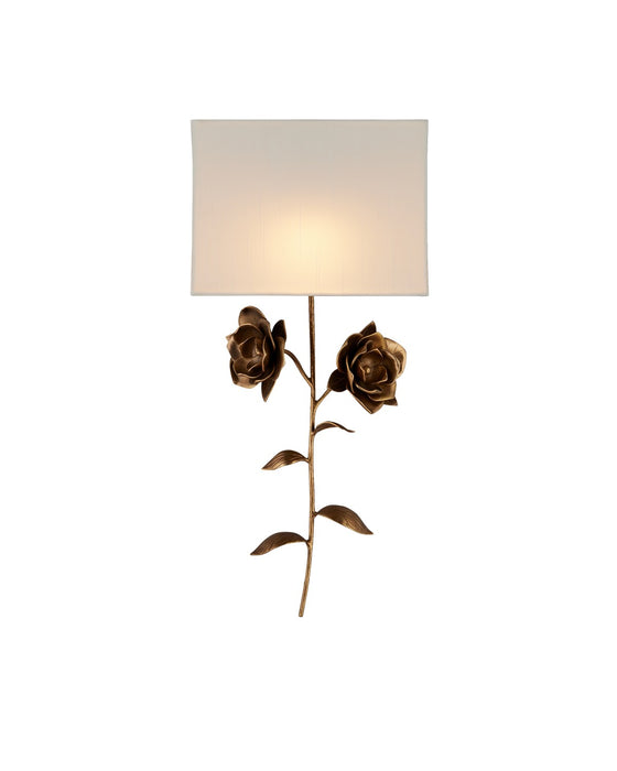 Currey and Company 5900-0054 One Light Wall Sconce, Antique Brass