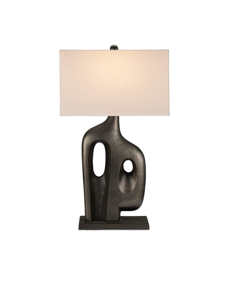 Currey and Company 6000-0910 One Light Table Lamp, Graphite
