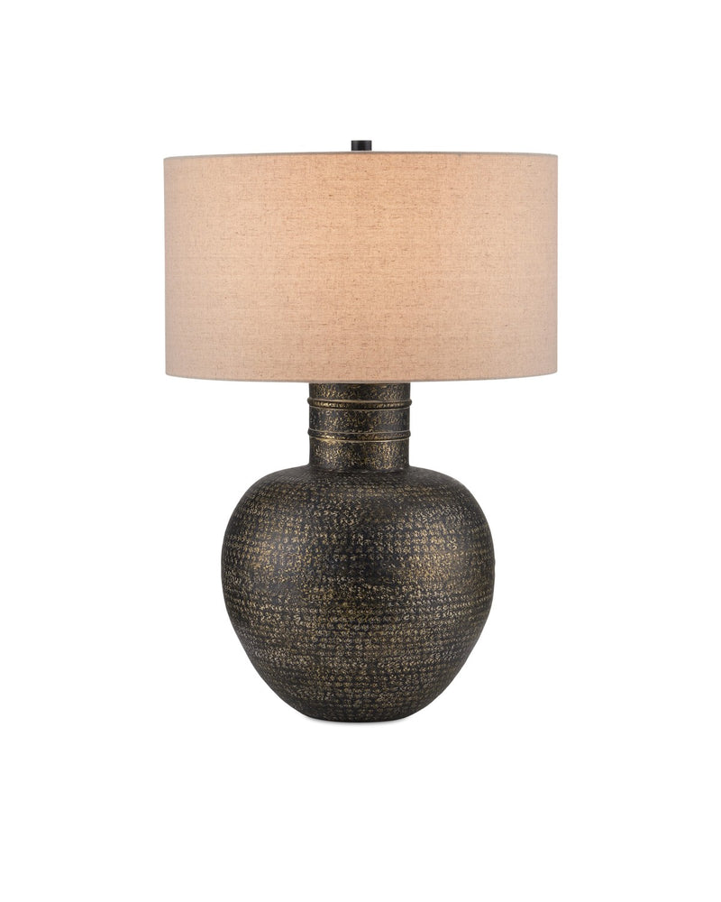 Currey and Company 6000-0913 One Light Table Lamp, Antique Brass