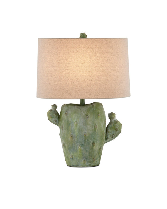 Currey and Company 6000-0929 One Light Table Lamp, Antiqued Green
