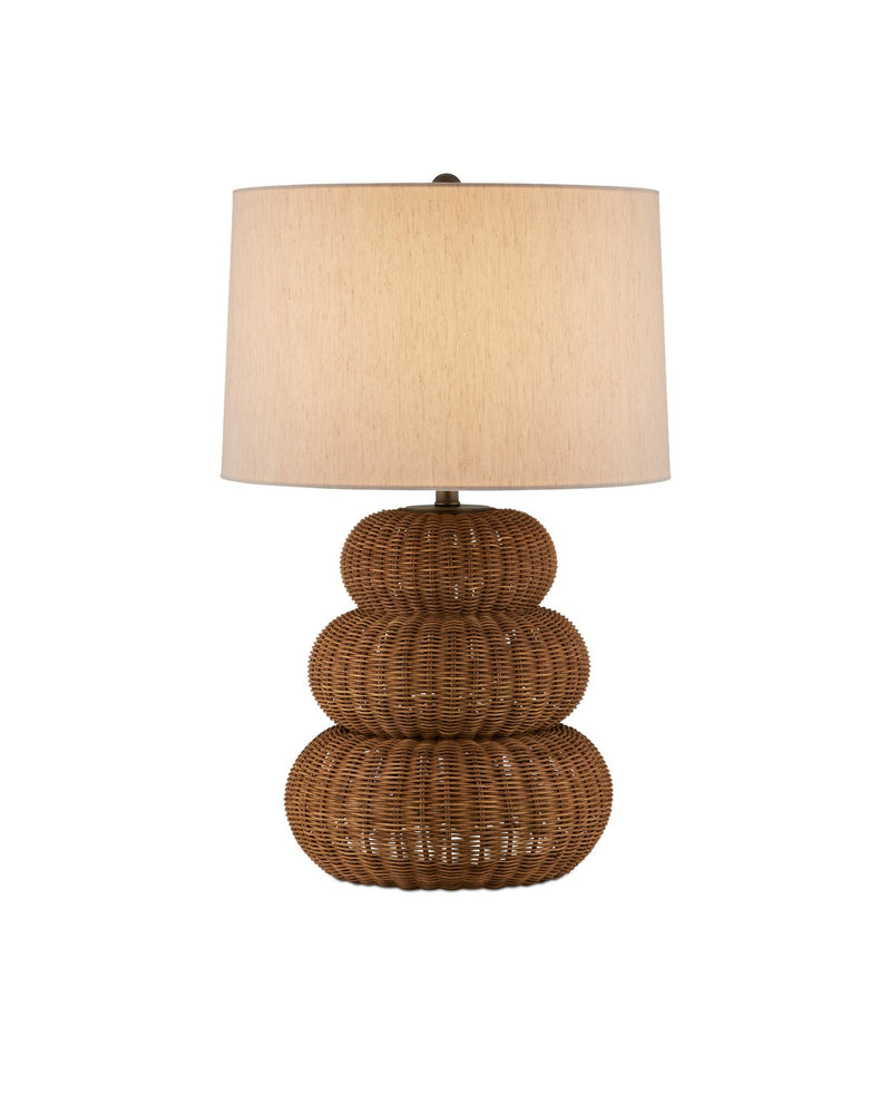 Currey and Company 6000-0931 One Light Table Lamp, Dark Brown/Antique Brass
