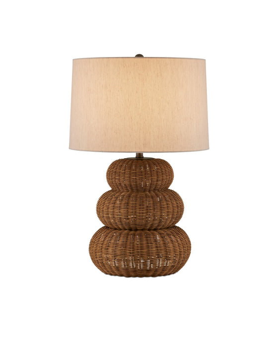 Currey and Company 6000-0931 One Light Table Lamp, Dark Brown/Antique Brass