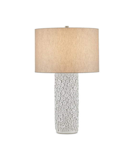 Currey and Company 6000-0959 One Light Table Lamp, White