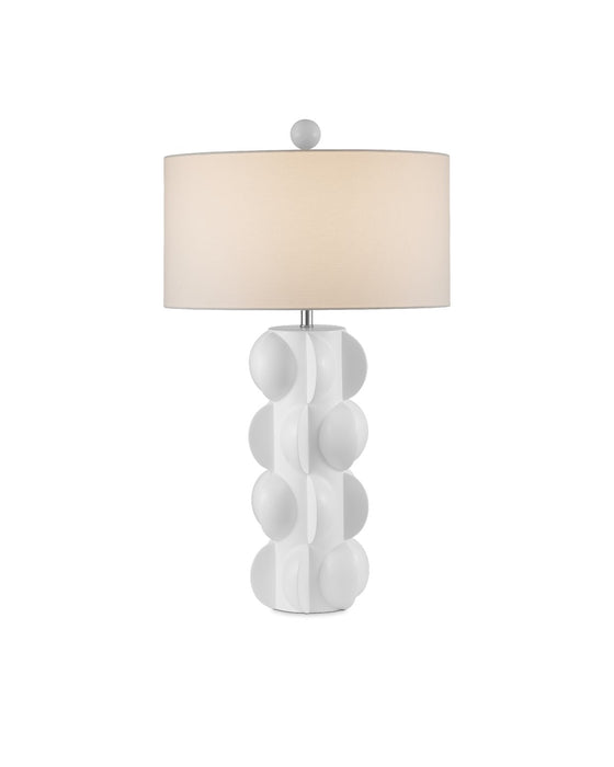 Currey and Company 6000-0962 One Light Table Lamp, White