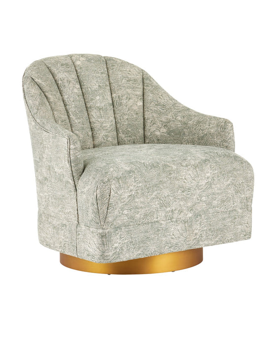 Currey and Company 7000-0742 Chair, Brushed Brass