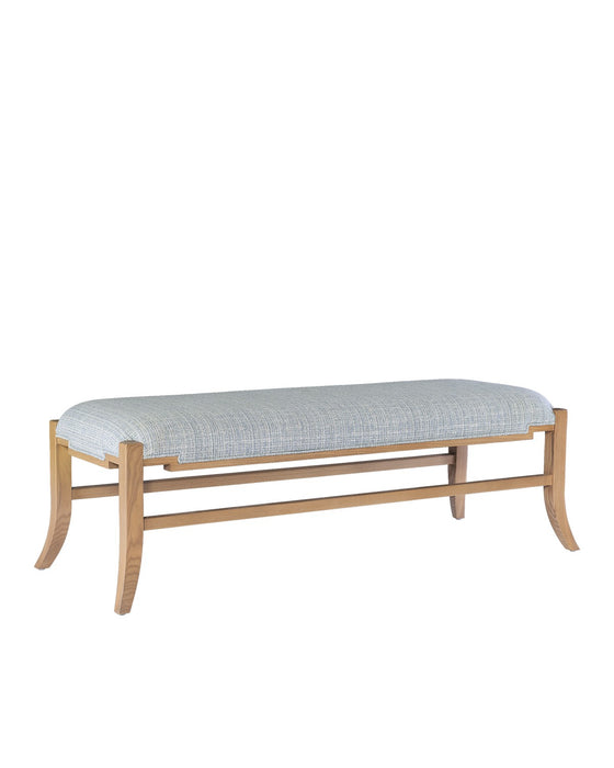 Currey and Company 7000-1002 Bench, Blonde Ash Wood