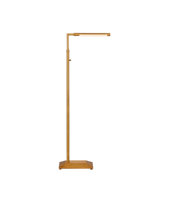 Currey and Company 8000-0157 One Light Floor Lamp, Antique Brass