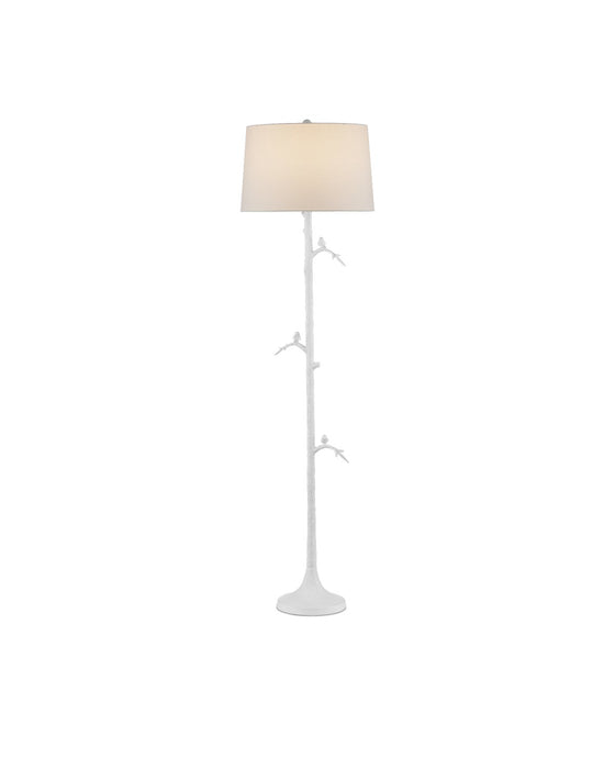 Currey and Company 8000-0158 One Light Floor Lamp, Gesso White