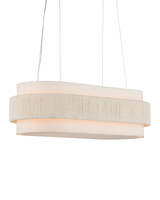 Currey and Company 9000-1135 Five Light Chandelier, White/Sugar White