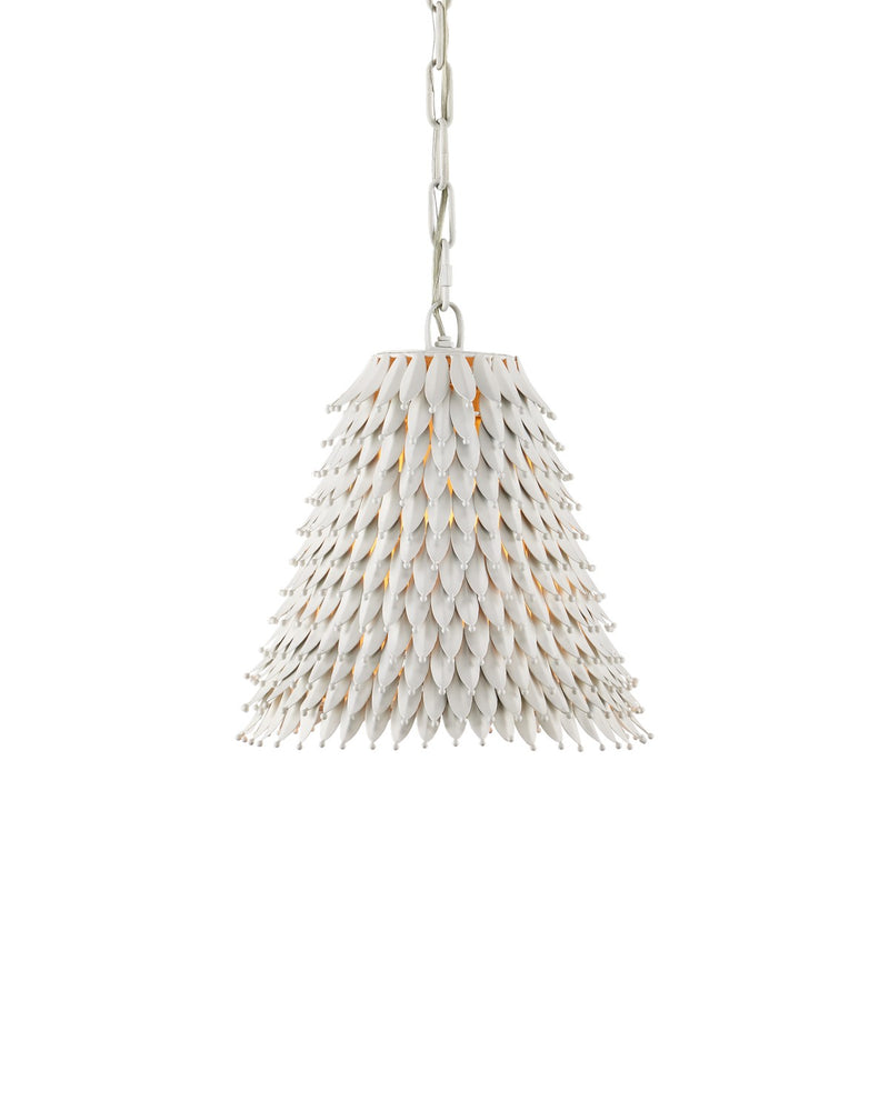 Currey and Company 9000-1162 One Light Pendant, White