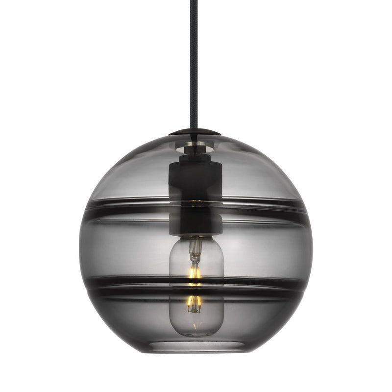 Visual Comfort Modern 700TDSDNGPKB-LED927 LED Pendant, Nightshade Black