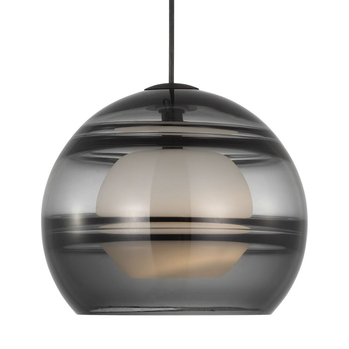 Visual Comfort Modern 700TDSDNLPKB-LED927 LED Pendant, Nightshade Black