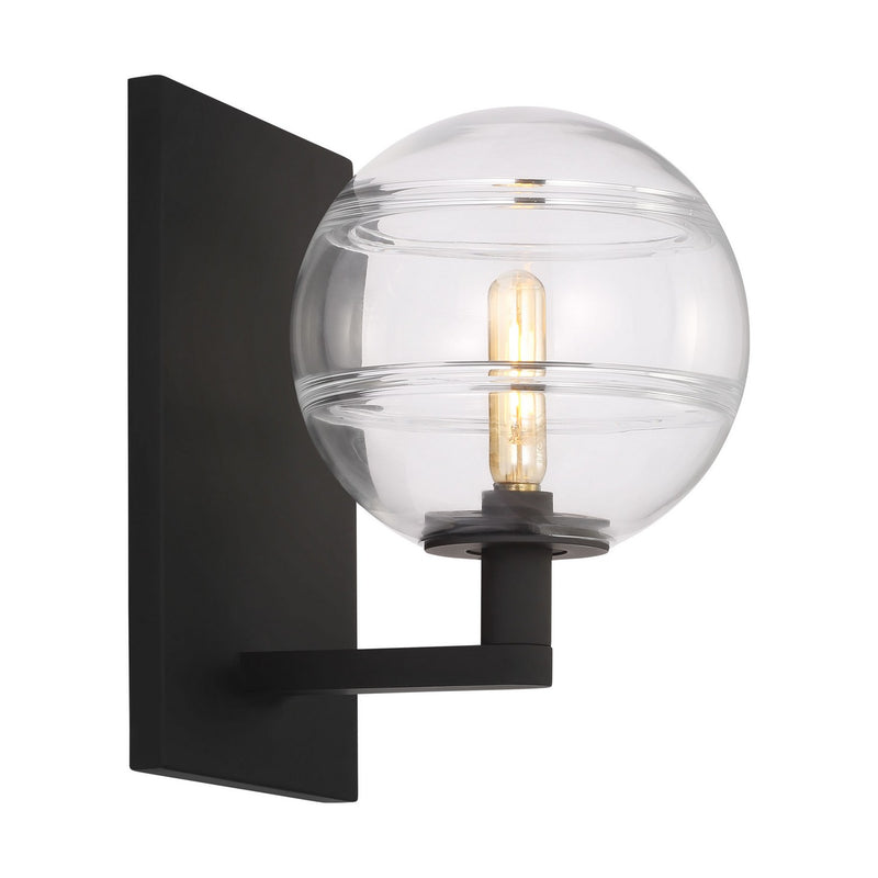 Visual Comfort Modern 700WSSDNCB-LED927 LED Wall Sconce, Nightshade Black