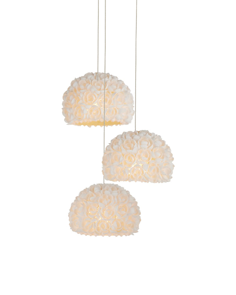 Currey and Company 9000-1178 Three Light Pendant, Natural