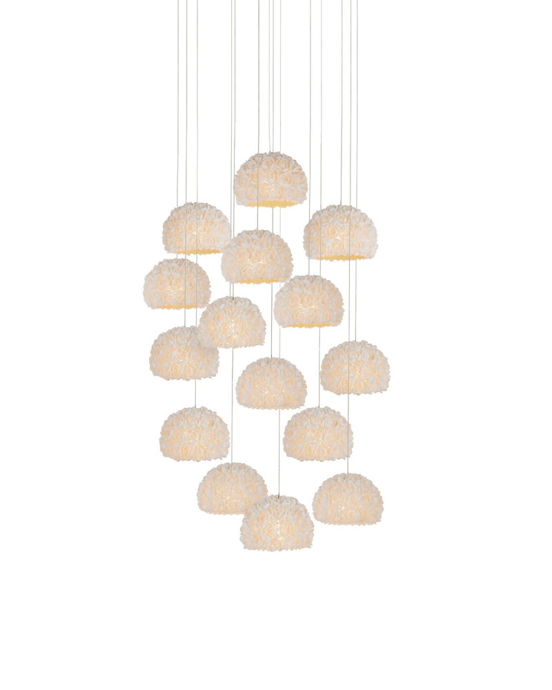 Currey and Company 9000-1180 15 Light Pendant, Natural