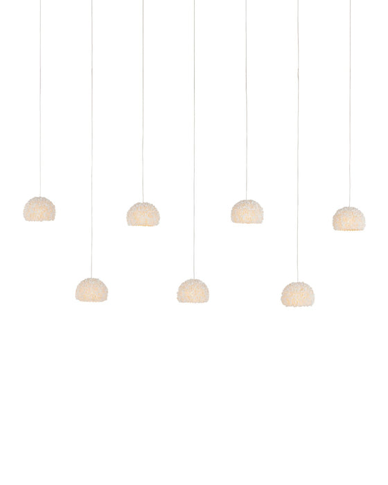 Currey and Company 9000-1184 Seven Light Pendant, Natural