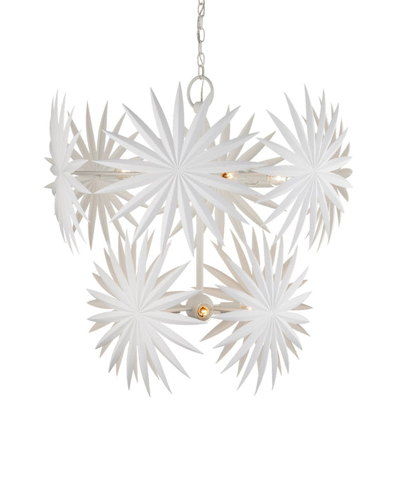 Currey and Company 9000-1204 Ten Light Chandelier, Gesso White