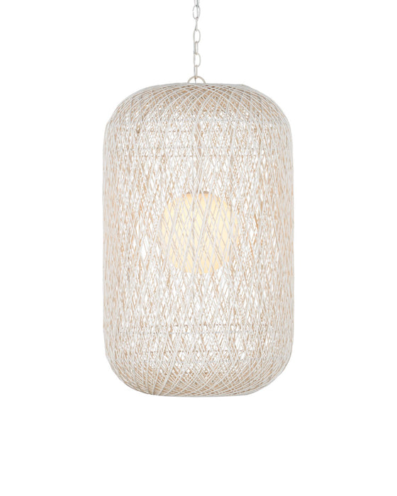 Currey and Company 9000-1210 One Light Pendant, Cream/Vanilla/White