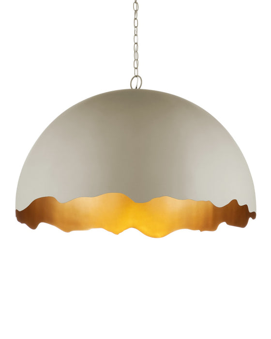 Currey and Company 9000-1219 One Light Pendant, Smoky Olive/Contemporary Gold