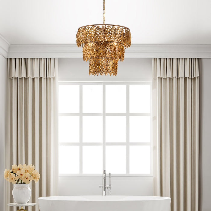 Lucas + McKearn PD9710G-4 Four Light Pendant, Gold