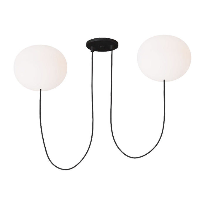 Visual Comfort Modern PBCH36227OPB LED Chandelier, Matte Black