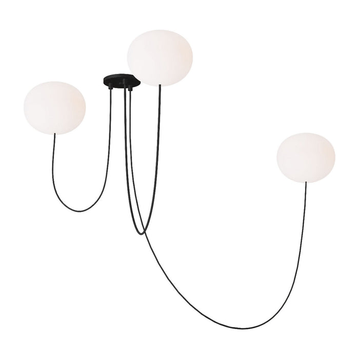 Visual Comfort Modern PBCH36327OPB LED Chandelier, Matte Black