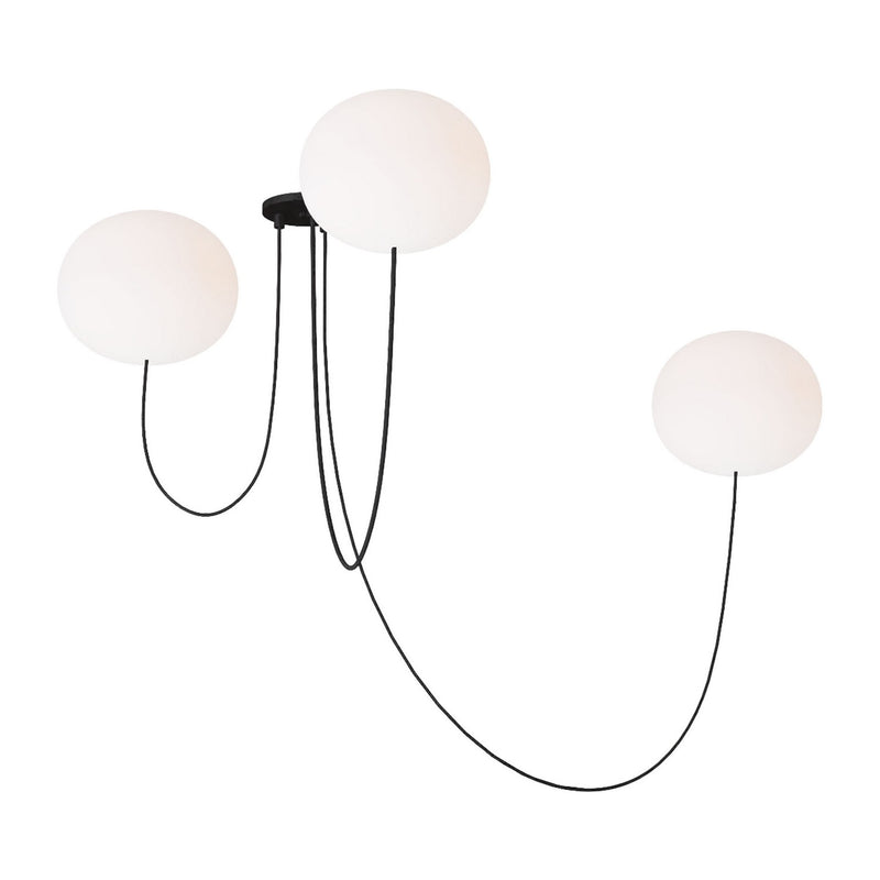 Visual Comfort Modern PBCH36727OPB LED Chandelier, Matte Black