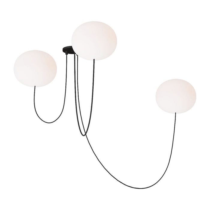 Visual Comfort Modern PBCH36727OPB LED Chandelier, Matte Black