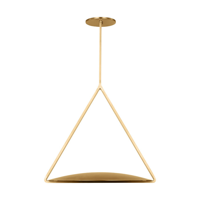 Visual Comfort Modern PBPD35027NB/NB LED Pendant, Natural Brass