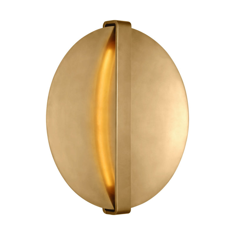 Visual Comfort Modern PBWS35327NB/NB LED Wall Sconce, Natural Brass
