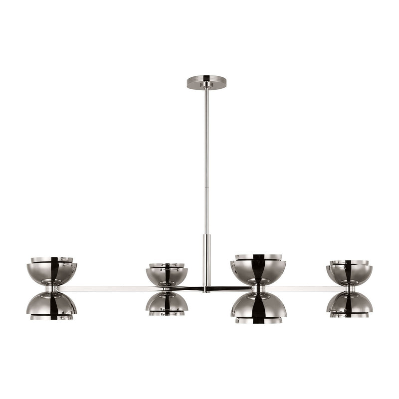 Visual Comfort Modern SLCH13727N LED Chandelier, Dark Bronze