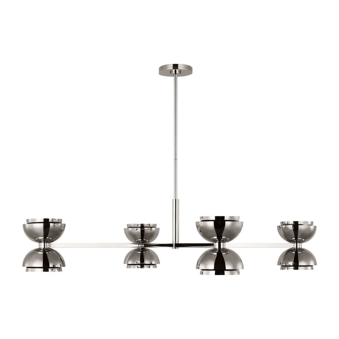 Visual Comfort Modern SLCH13727N LED Chandelier, Dark Bronze