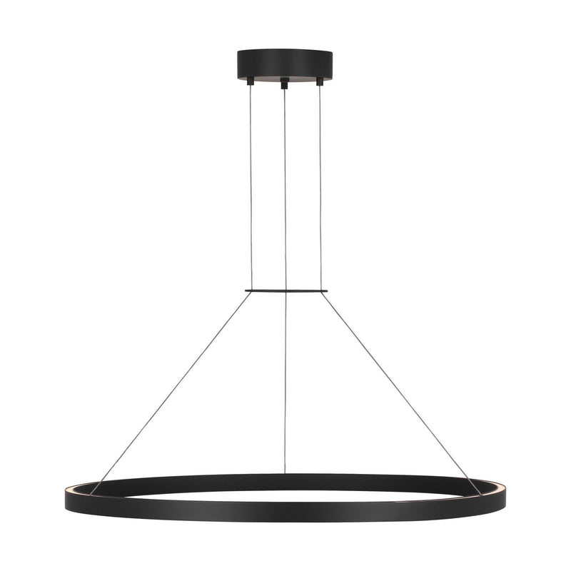Visual Comfort Modern SLCH14930B LED Chandelier, Matte Black