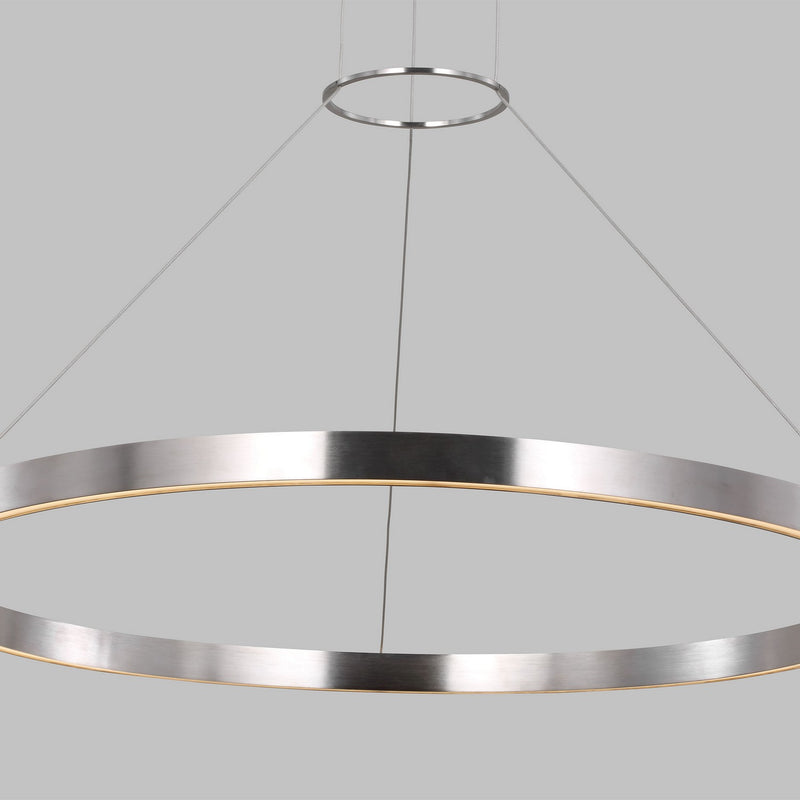 Visual Comfort Modern SLCH14930S LED Chandelier, Satin Nickel