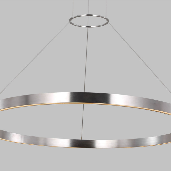 Visual Comfort Modern SLCH14930S LED Chandelier, Satin Nickel