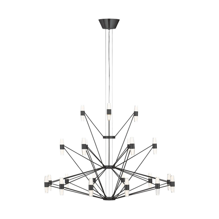 Visual Comfort Modern SLCH24627BZ LED Chandelier, Dark Bronze