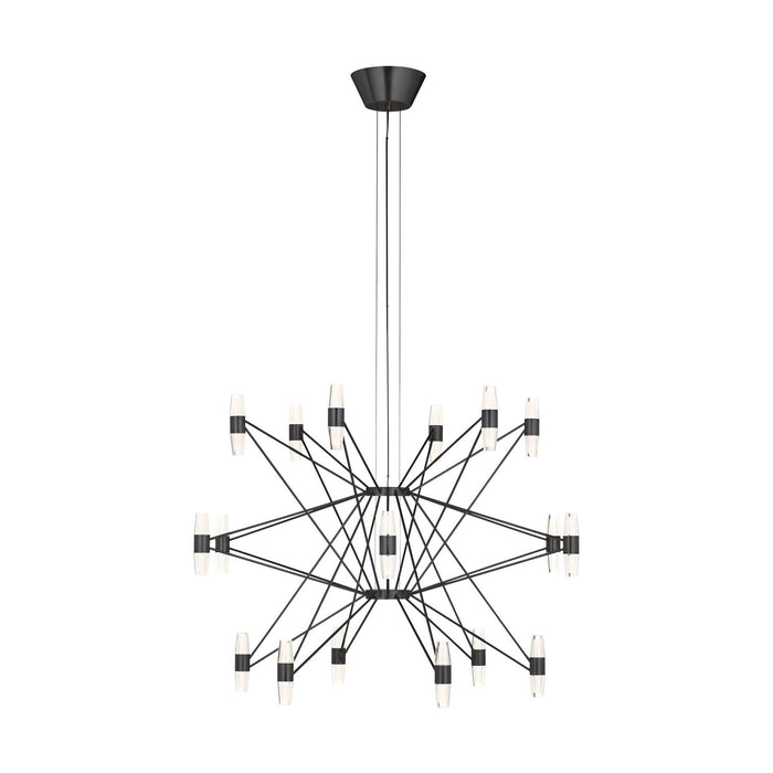 Visual Comfort Modern SLCH24827BZ LED Chandelier, Dark Bronze