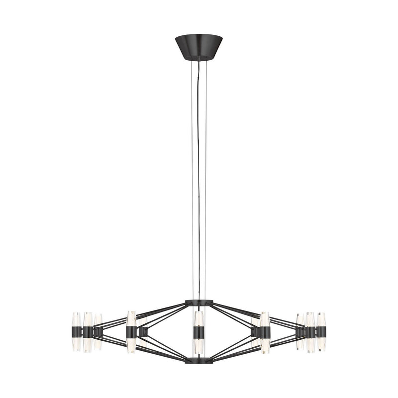Visual Comfort Modern SLCH24927BZ LED Chandelier, Dark Bronze
