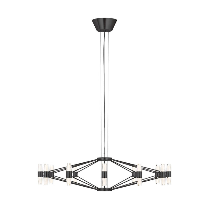 Visual Comfort Modern SLCH24927BZ LED Chandelier, Dark Bronze