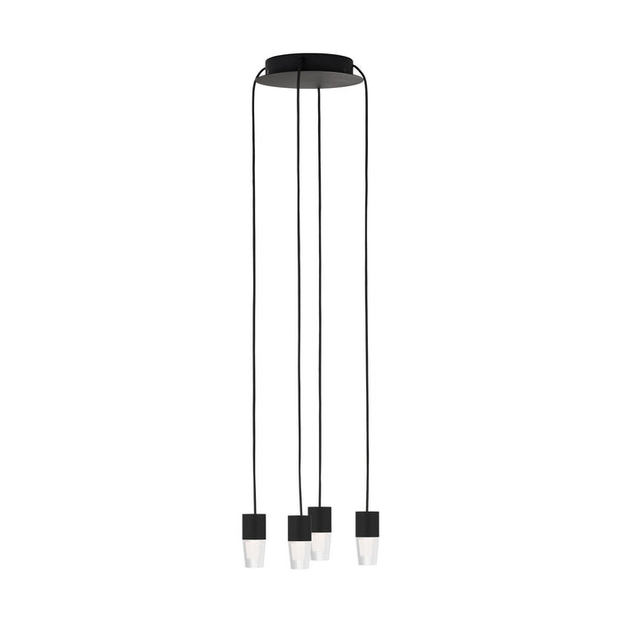 Visual Comfort Modern SLCH39027B LED Chandelier, Nightshade Black