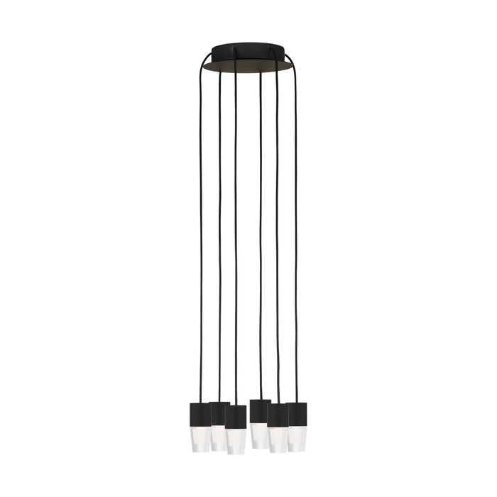 Visual Comfort Modern SLCH39127B LED Chandelier, Nightshade Black