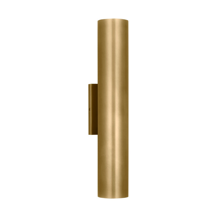 Visual Comfort Modern SLOWS29027NB LED Outdoor Wall Mount, Natural Brass