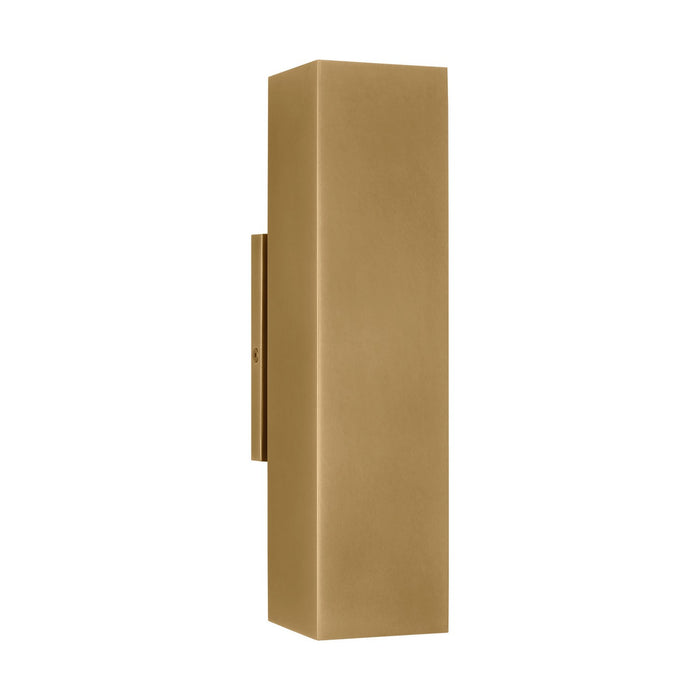 Visual Comfort Modern SLOWS29327NB LED Outdoor Wall Mount, Natural Brass