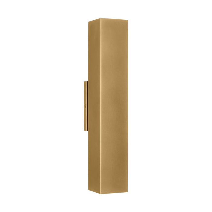 Visual Comfort Modern SLOWS29427NB LED Outdoor Wall Mount, Natural Brass